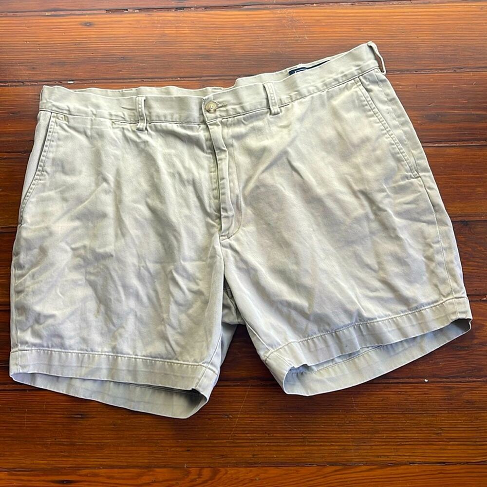 Polo Ralph Lauren Classic Fit 6” flat front chino dress shorts sz 40